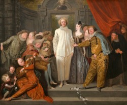 Bonjourtableau:  Les Comédiens Italiens (The Italian Comedians), 1719-20, Antoine