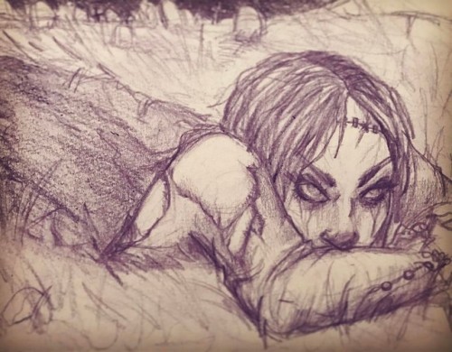 Rise. #sketches #sketchbook #wip #livingdead #livingdeadgirl #instaartist #zombie #wokeuplikethis #d