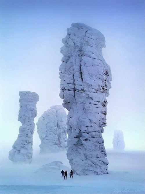 puppykisser:  The Manpupuner rock formations, Ural mountains in Komi Republic