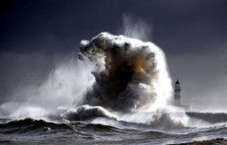 It Was A Dark And Stormy Night (Shechem Lighthouse, County Durham, Uk)