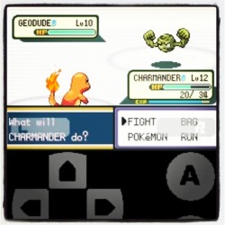 Charmander vs Geodude