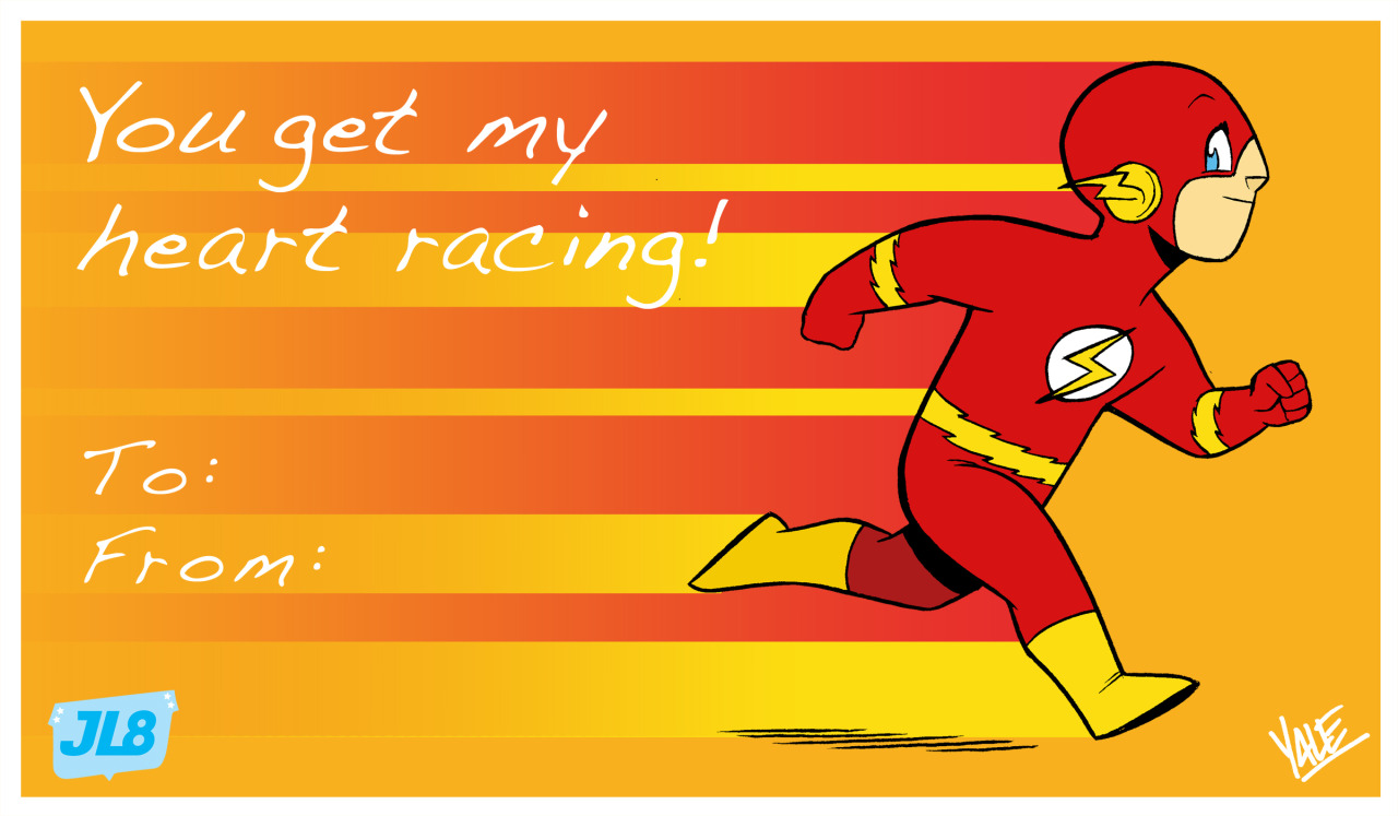 jl8comic:  Here are some JL8 valentines! Feel free to print them out, split ‘em
