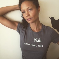 dynastylnoire:  theedopeweirdo:  accras:  Thandie Newton#blacklivesmatter  This shirt is everything   I NEED IT