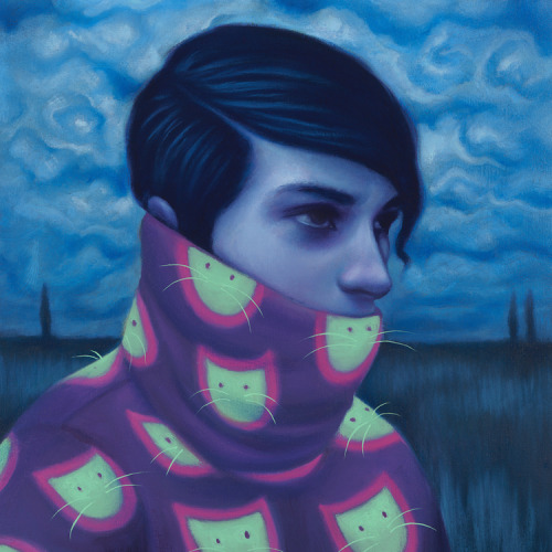 Syd Bee (American, based Seattle, WA, USA) - 1: Morta  2:Wayfarer  3: Reynard  Paintings: Oil on Woo