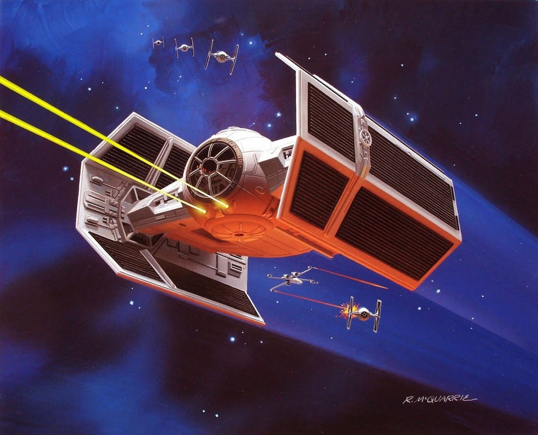 talesfromweirdland:  Colorful Ralph McQuarrie art for Star Wars toy packaging.  (The
