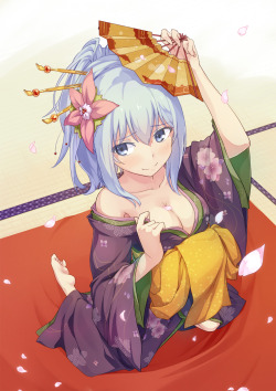 moe-for-centuries:  花魁風真涼さん by 東雲ハル on pixiv