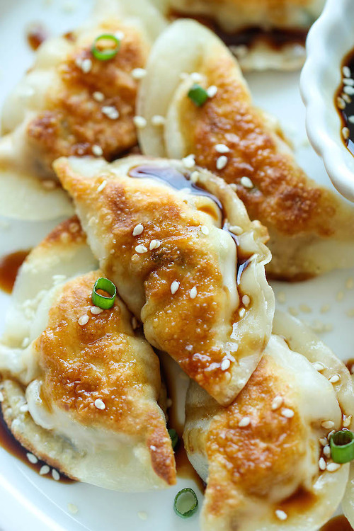 royalindulgence: do-not-touch-my-food: Sesame Chicken Potstickers italian-luxury.co/post/9556