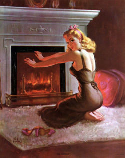 vintage-pinup-girls:  Vintage pinup girl by Art Frahm.