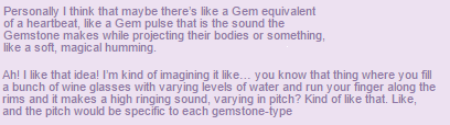 rhinocio:  The gem pulse is just like Rose’s, but the heartbeat is all Steven.