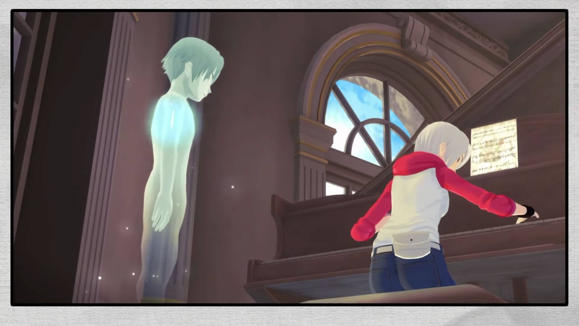Another Code: Recollection Review, Nintendo Switch, gameplay, Ashley, Female Protagonist, Ghost D