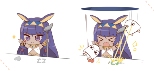 linrabie: [ RT &amp; LIKE ] version Nitocris&amp;Medjed-Sama This is the CUTEST!