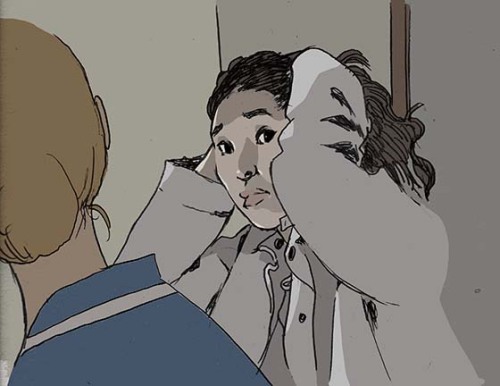 royalboiler: I drew a sketch off of a scene in Killing Eve– Such a good show 