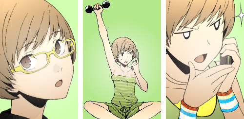 yosukesheadphones:p4manga ⇀ chie satonaka