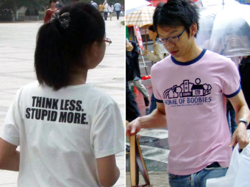 thegrandneutralmilkhotel: batter-sempai: catbountry: Mangling other languages on t-shirts because th