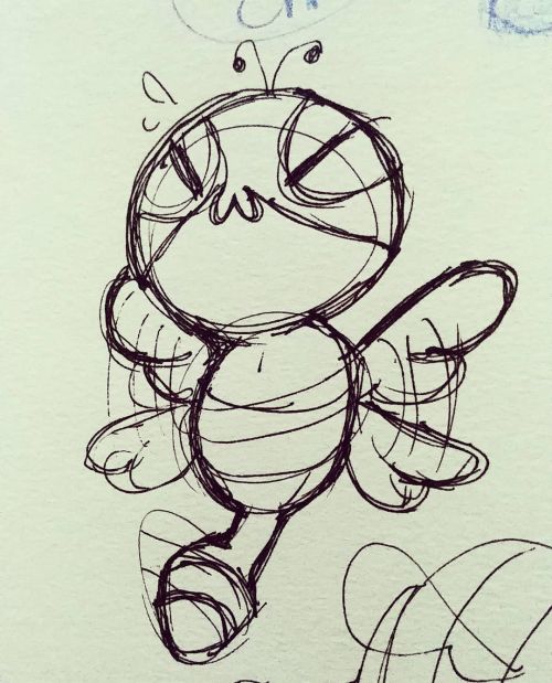 Thinking about this old #dunsparce doodle from a year ago. I love that cutie so much. Pokemon are ju