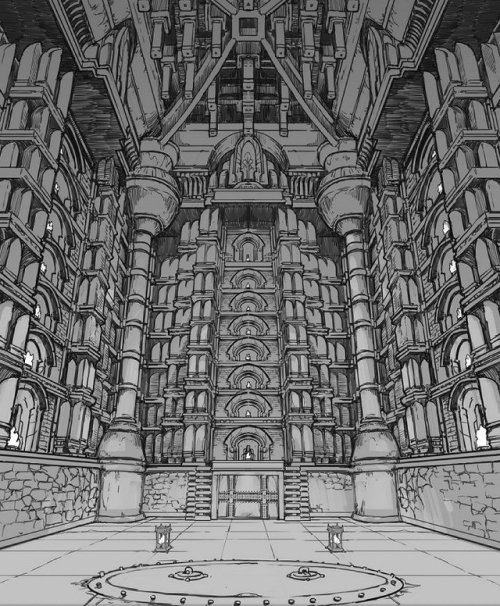 Legend of Korra - B&amp;W Scenery Concept Art