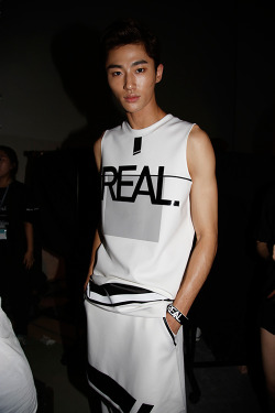 marieahh-deactivated20200503:  Byun Woo Seok at CRES. E DIM. SS15 backstage 