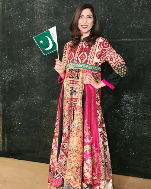 Meesha Shafi repping Pakistan for Quaid Day celebrations earlier today!