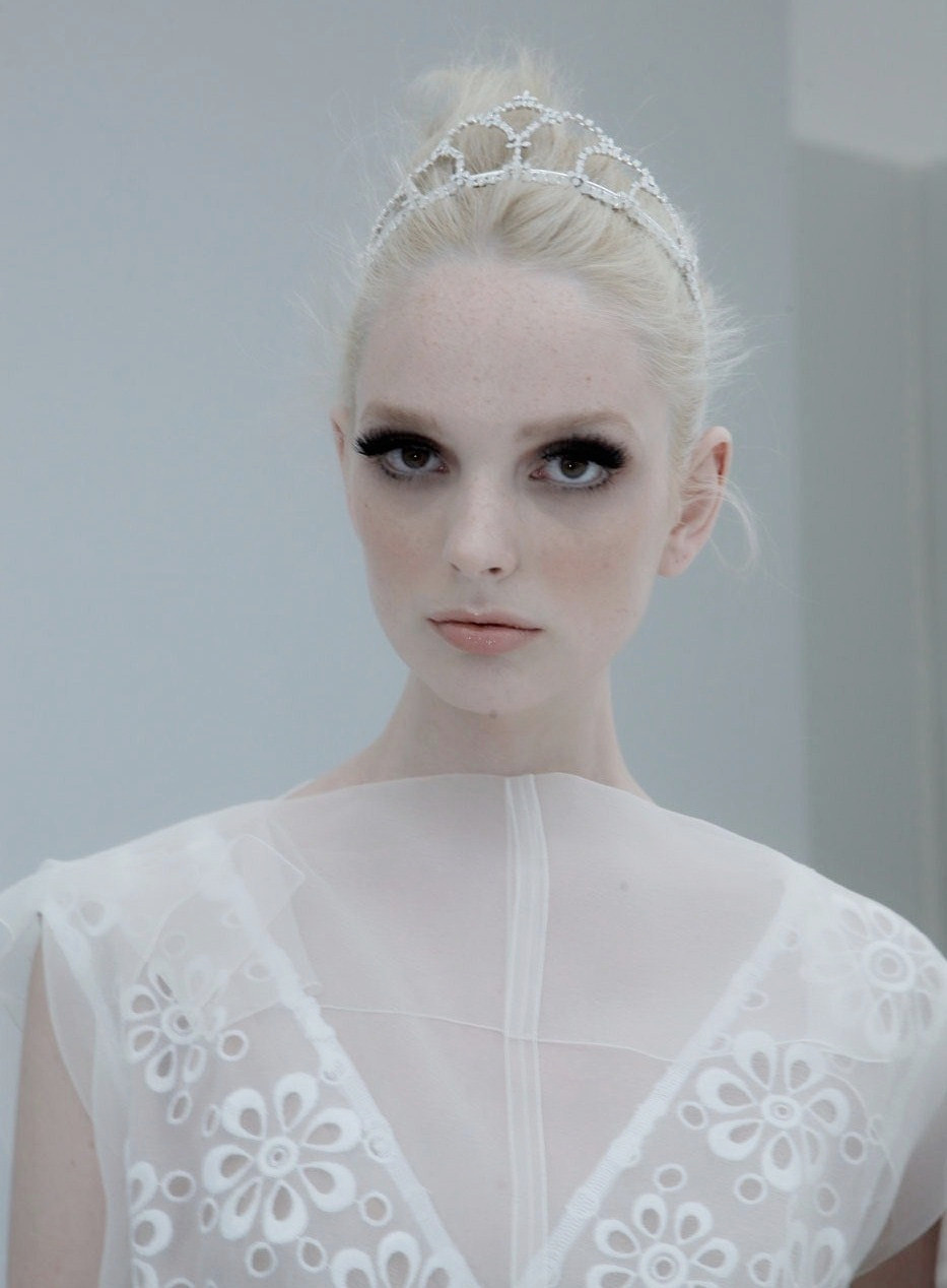 wink-smile-pout:  Chrystal Copland Backstage at Louis Vuitton Spring 2012 