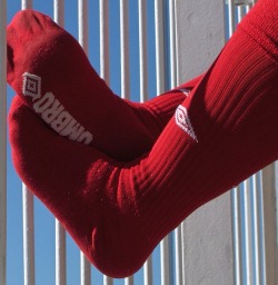 rugbysocklad:  Red footy socks! :-)))) 
