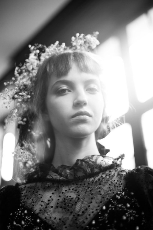 Porn photo wmagazine:Backstage at Rodarte’s ethereal