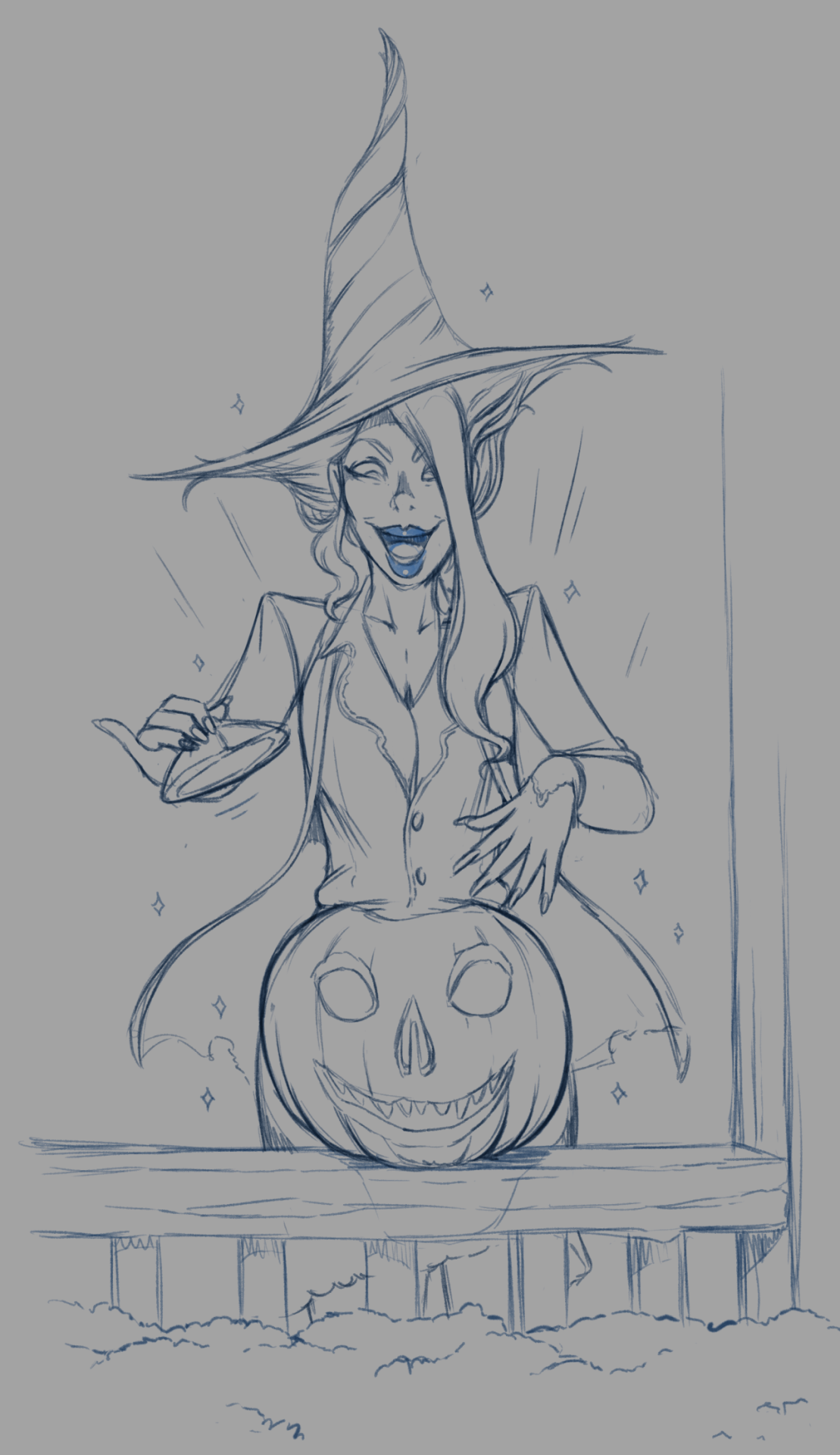 sutibaru:  A number of Halloween or Halloween-ish sketches from the past month. Enjoy!
