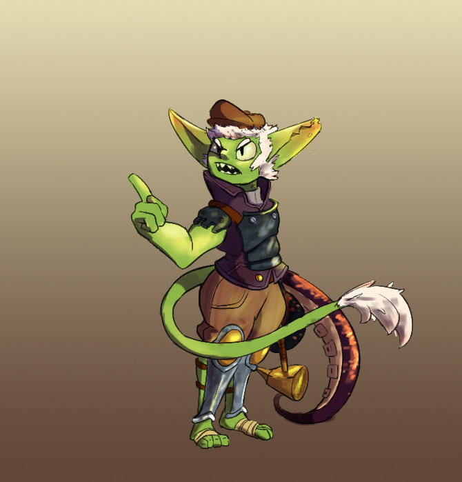 Lil gobo man for an upcoming oneshot campaign with a few friends! He’s a brickheaded goblin traveling around the world to fulfill the last wish of his brother to see the world and to find a worthy burial site for his bones. He’s dumb as bricks but...