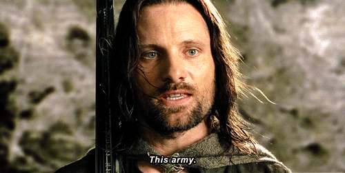 indigobluerose:leeeeeeeeeegooooooooolaaaaaaaaas:Did Aragorn talk it over with the King of the Dead b