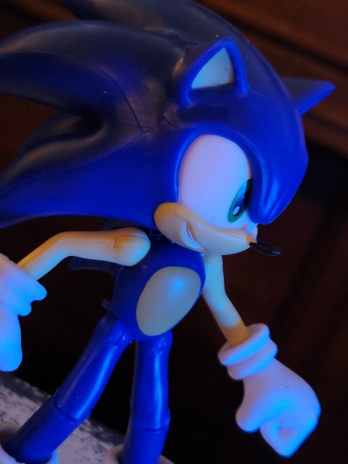 Also Standing On An Ahsoka Tano Lightsaber Box In Front Of The Piano, Is Sonic--the Most "normal" One