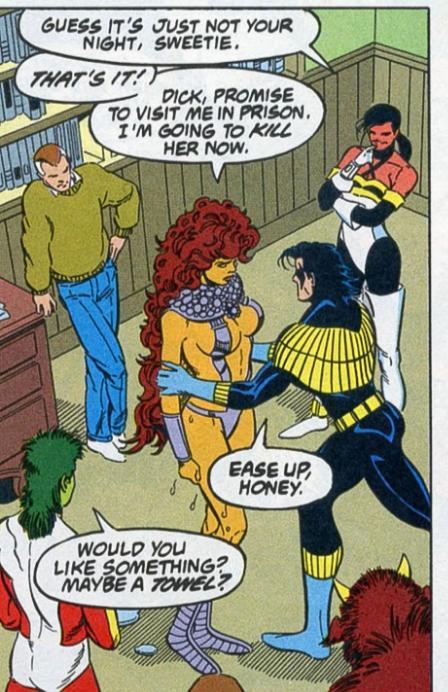 Starfire knows how to be blunt.Team Titans #2