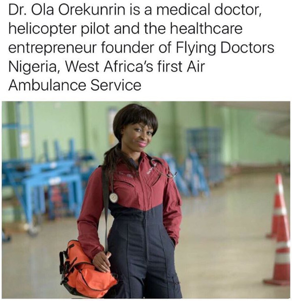 cartnsncreal:    DR. OLA OREKUNRIN Africa’s high-flying doctor Founder &amp;