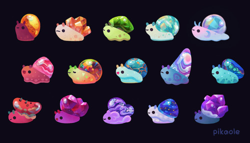 quicksilverlightning:  pikaole:   Jewel snail