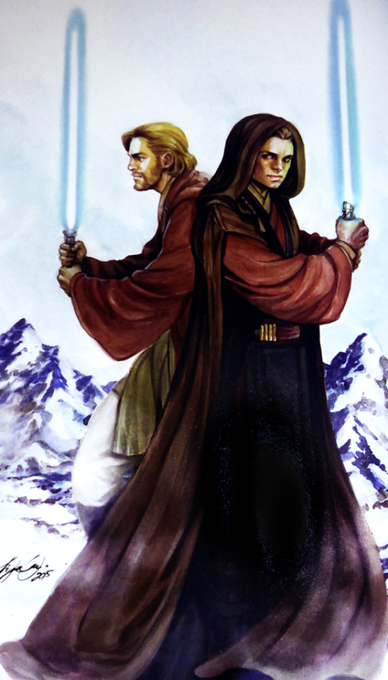 Uzuri Art on X: For this week's #StarWars What If…? I'm imagining an older  Qui-Gon Jinn with his apprentice, Anakin Skywalker. How would things have  been if Qui-Gon had trained him? #digitalart #