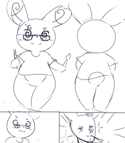 Some sketches of a poke OC I made with my friends since all the cool kids have one.Dont have a name for this chubby loser yet. gonna call him Dorky for now(since he’s basically me as a spinda…)
