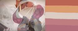 senorita-patita:Lesbian flag colorpicked from Pearl in the Side Order trailer 