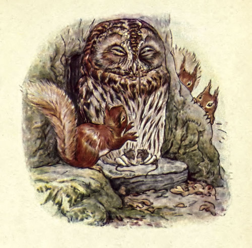 Illustration from The Tale of Squirrel Nutkin by Beatrix Potter, 1903