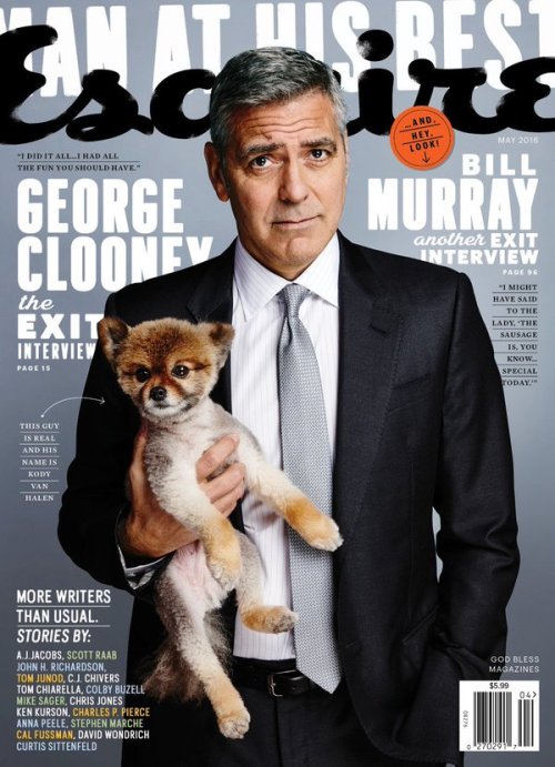 George Clooney on the May 2016 Cover of US Esquire