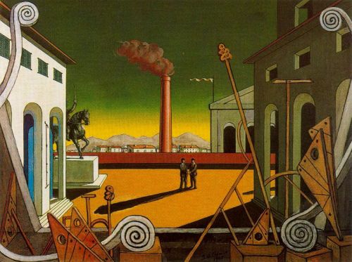 Plaza Italia (Great Game), 1971, Giorgio de ChiricoMedium: oil,canvas