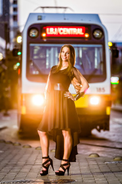 kaylathegirlwithinblog:  Amazing dress by Rulli Torres. Shooting in downtown Dallas was a lot of fun