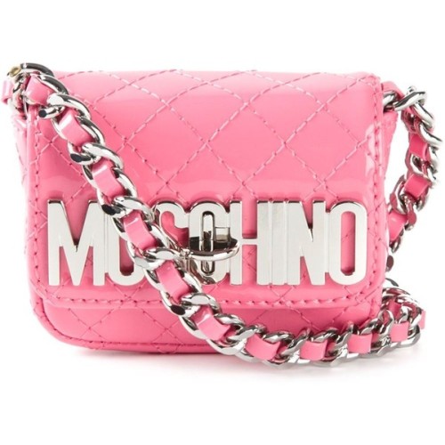 Moschino Mini Quilted Crossbody Bag ❤ liked on Polyvore (see more quilted shoulder bags)