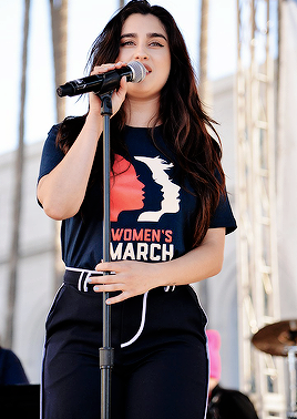 Lauren Jauregui Performs During The 2019 Women’s March Los Angeles On January 19, 2019 In Los Angeles,