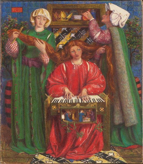 artist-rossetti: A Christmas Carol, Dante Gabriel Rossetti, 1857-1858, Harvard Art Museums: Drawings