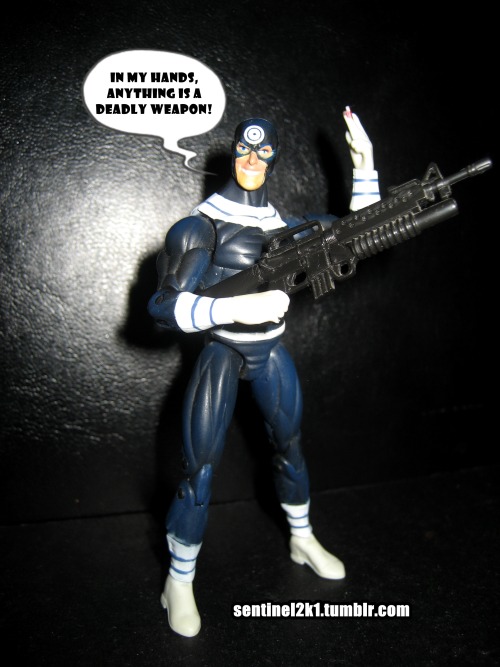 Marvel Universe: BullseyeAnother early Hasbro Universe figure. If you’re familiar with the ori