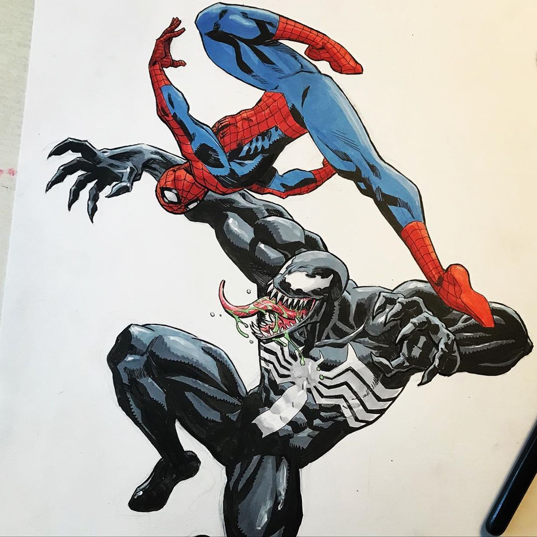 Featured image of post Spiderman Vs Venom Drawing where s my umbrella spiderman venom spiderman vs venom drawing comics dribble