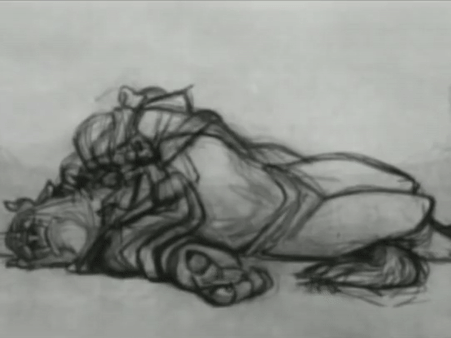 scurviesdisneyblog:Frame by Frame: rough pencil animation of the Beast’s transformation by Glen Kean