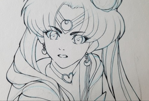 Finally finished my piece for the Sailor Moon Redraw Challenge that is going around. :D