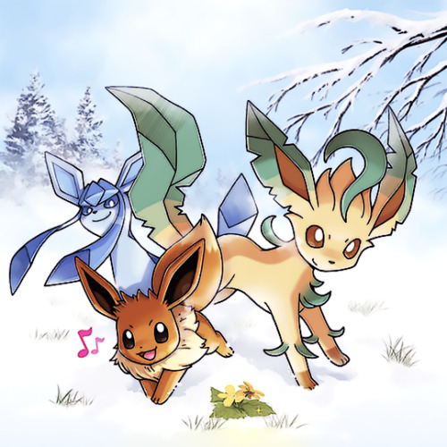 shelgon:Official Artwork of Project Eevee’s 2018 March Calendar