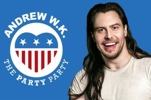 Andrew W.K. wants to unite the nation under one party…. the Party Party. 