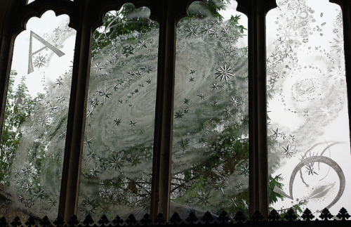 opticallyaddicted: The Beautiful Engraved Glass Windows of Laurence Whistler at St. Nicholas Church,