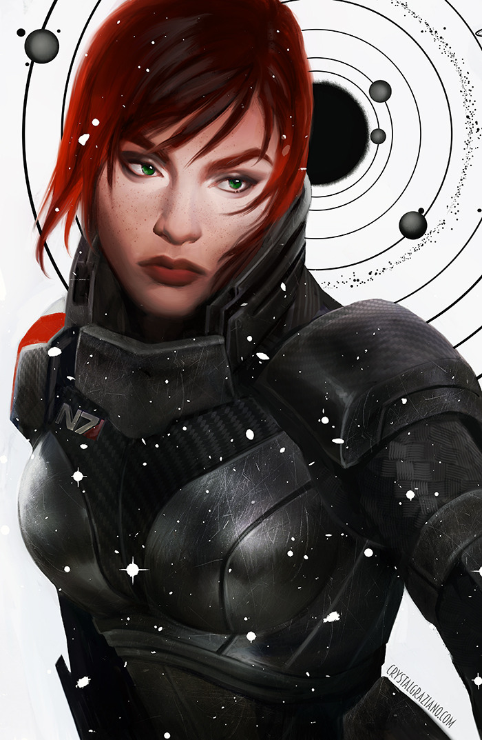 crystalgraziano:  N7 Day - Goodbye, Shepardprints: storenvy | etsy